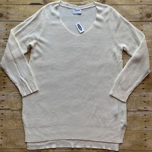 NWT Old Navy Cream V Neck Sweater